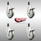 Service Caster 5 Inch 316SS Gray Poly Swivel 1-1/8 Inch Expanding Stem Caster Set Lock Brake SCC-SS316TTLEX20S514-PPUB-118-4 - alternate 3